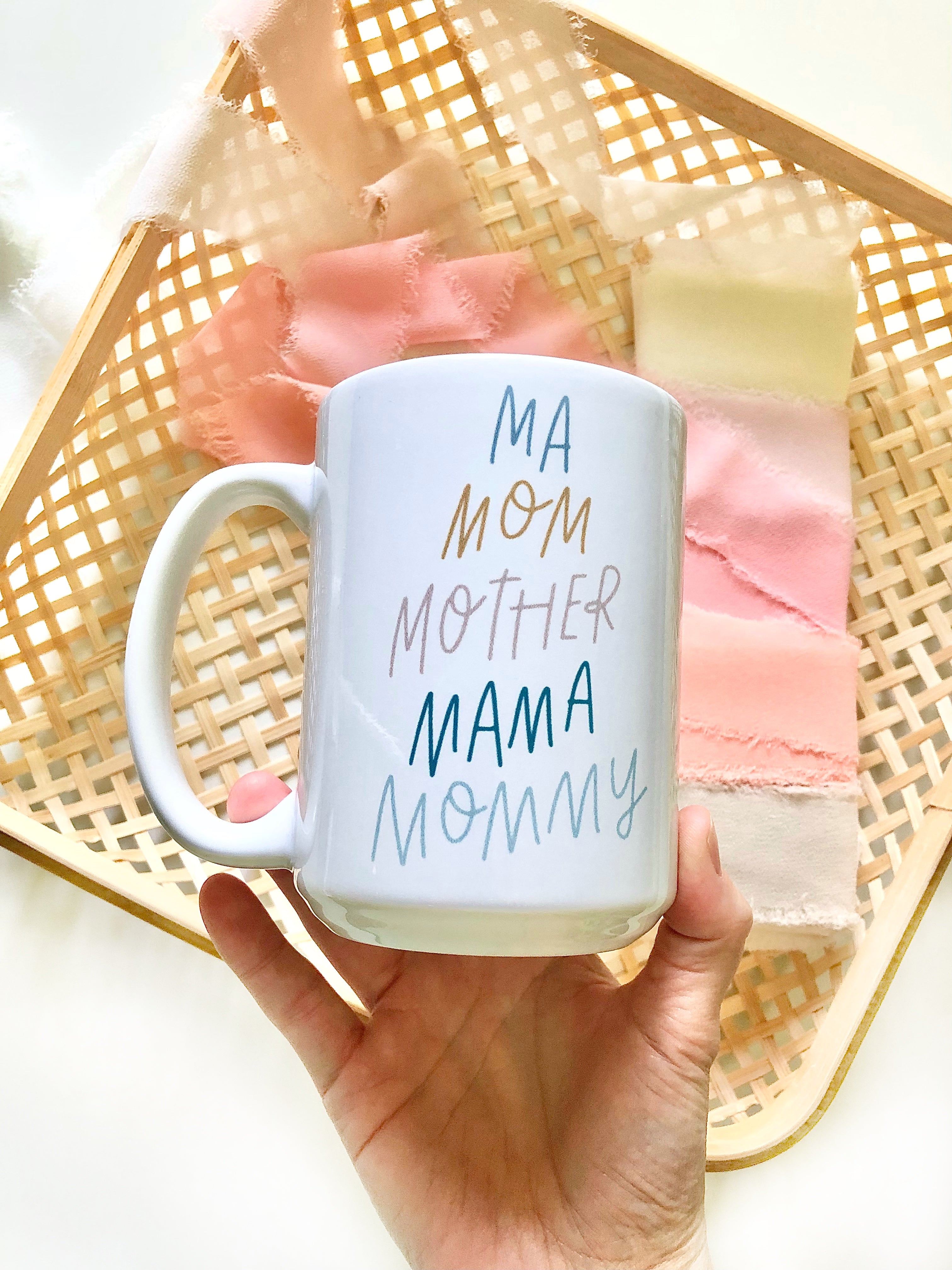 Amici Home Motherhood Large Ceramic Coffee Mug, Mom Fuel, Coffee