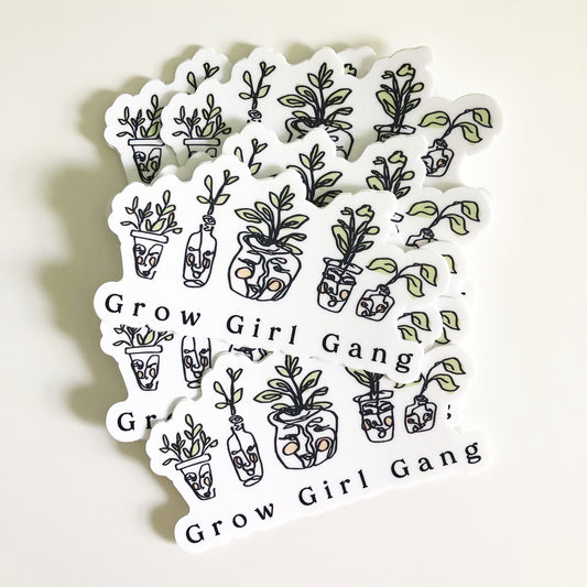 Grow Girl Gang Sticker